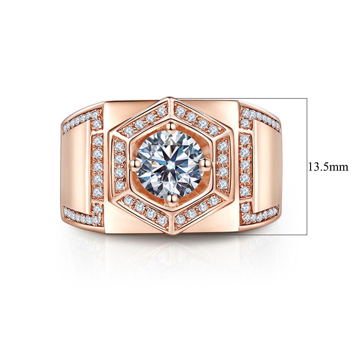 Round Cut Moissanite Diamond Ring