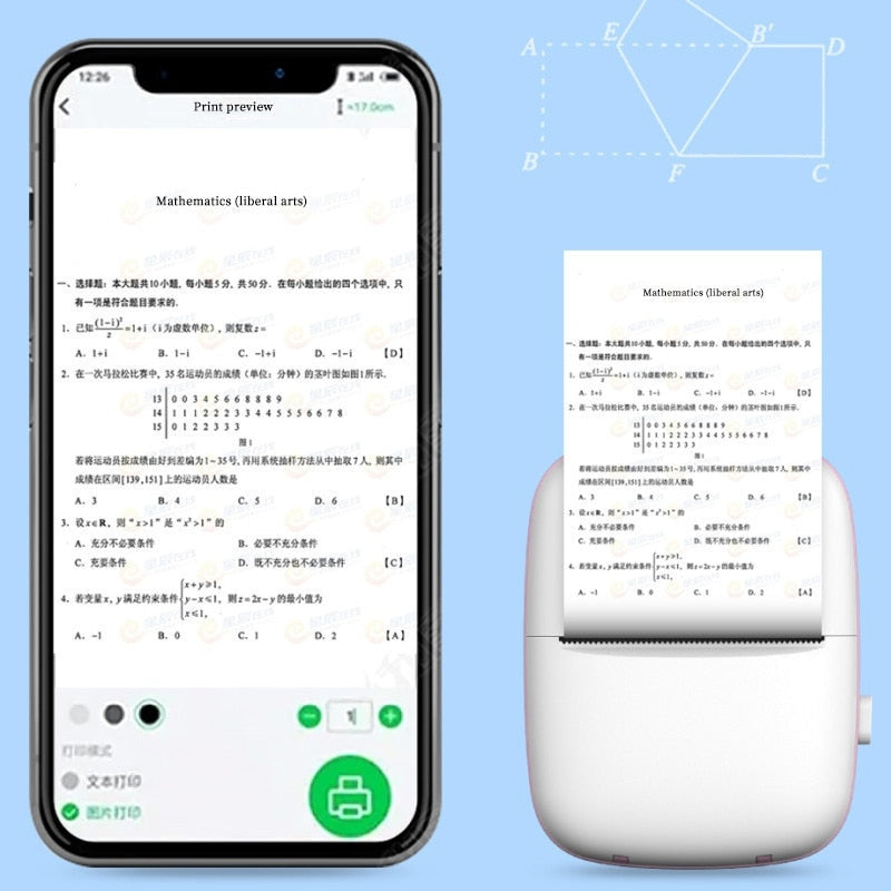 Portable Mini Bluetooth Printer