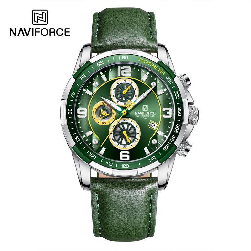 NAVIFORCE Waterproof Leather Watch
