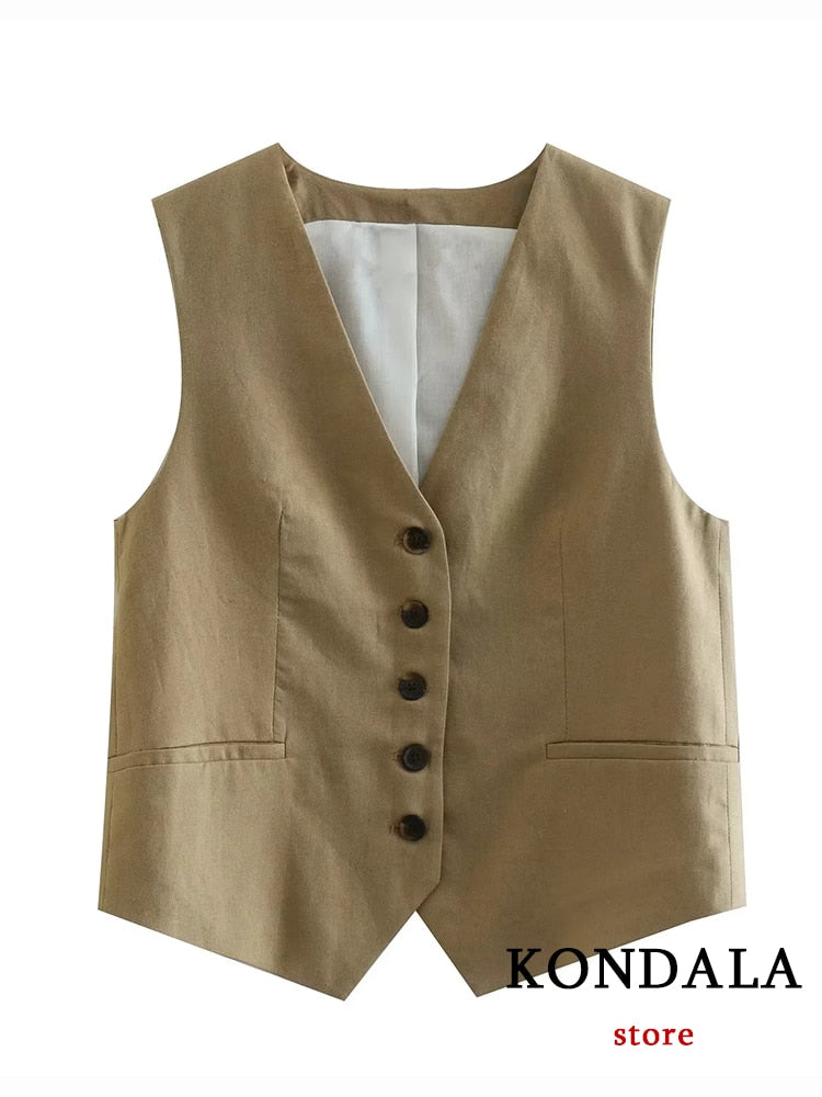 Sleeveless Summer Women's Suit