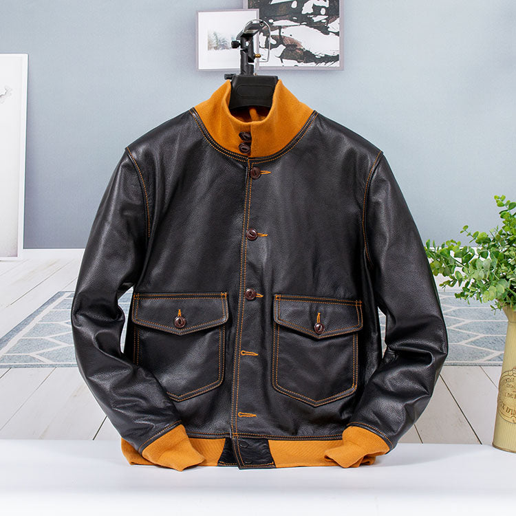 Cowhide Bomber Jacket