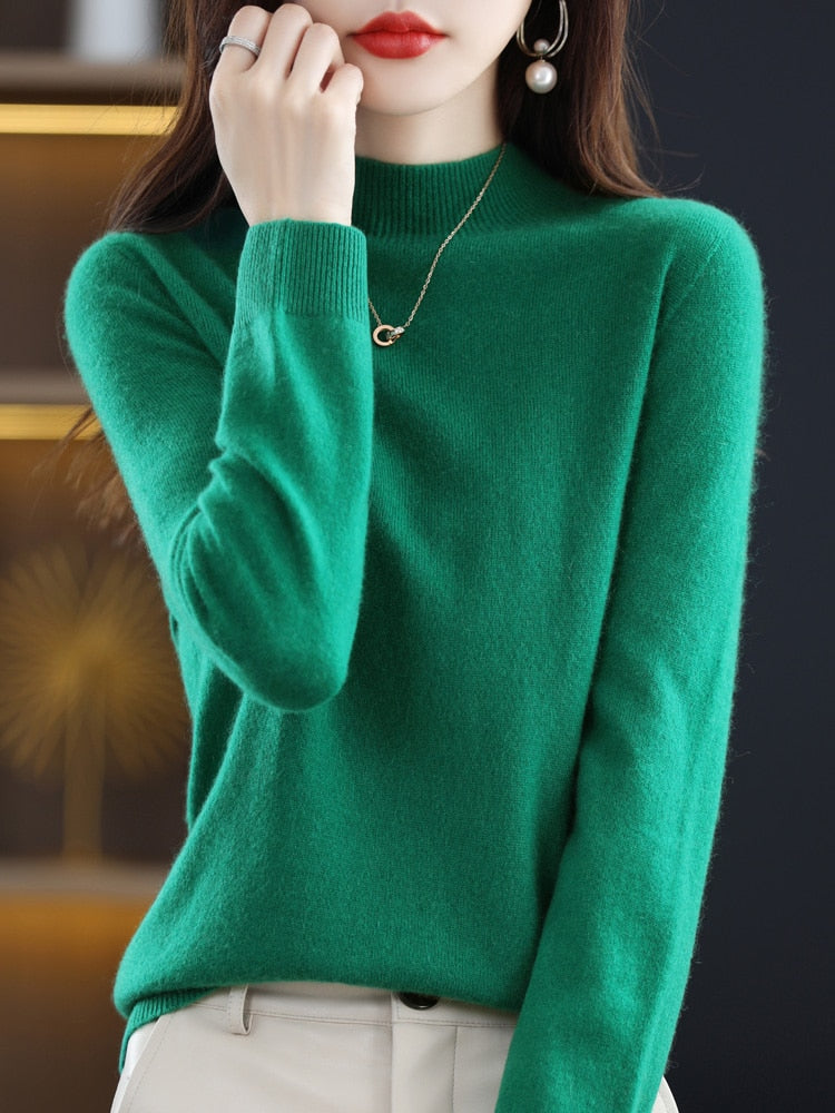 100% Merino Wool Knitted Sweater