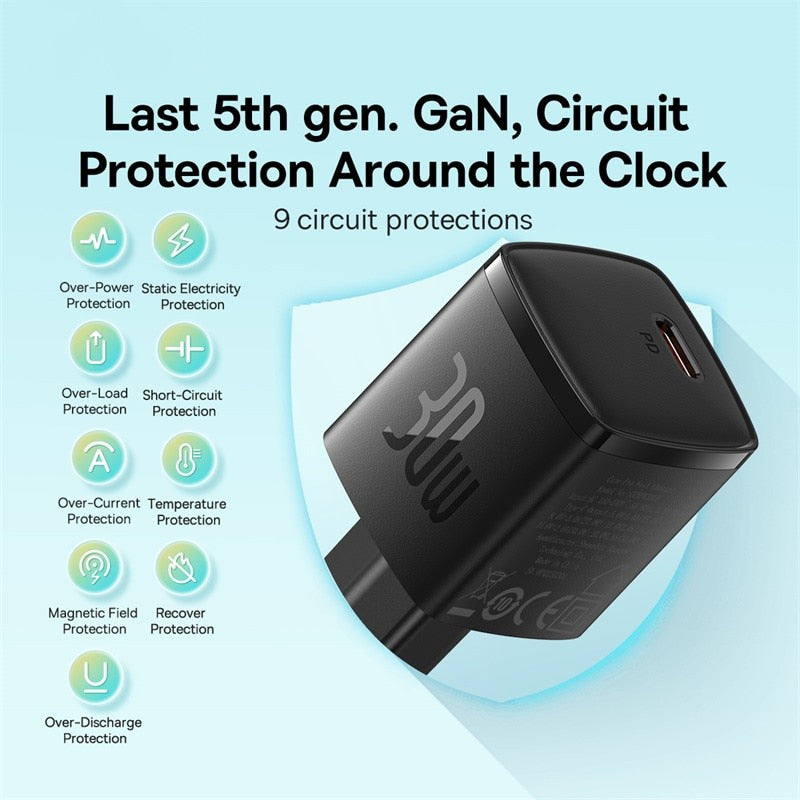 Baseus 30W GaN Type C Charger