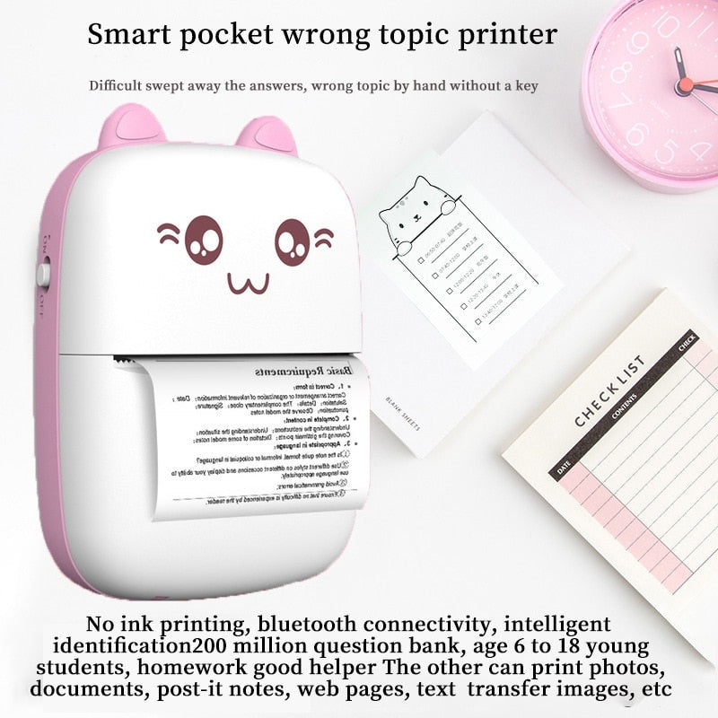Portable Mini Bluetooth Printer