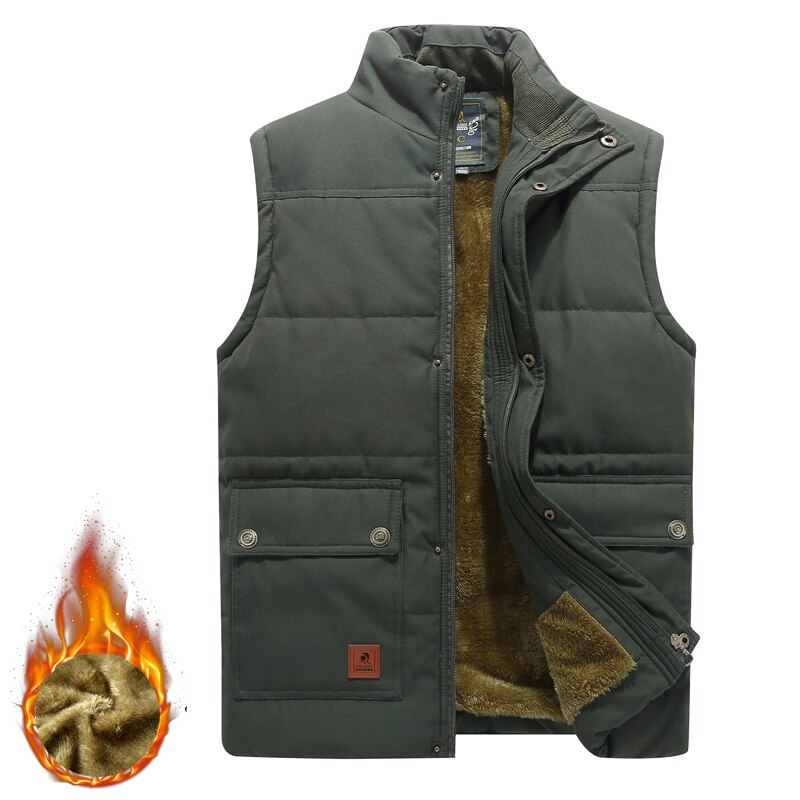 Hooded Black Parka and Vest