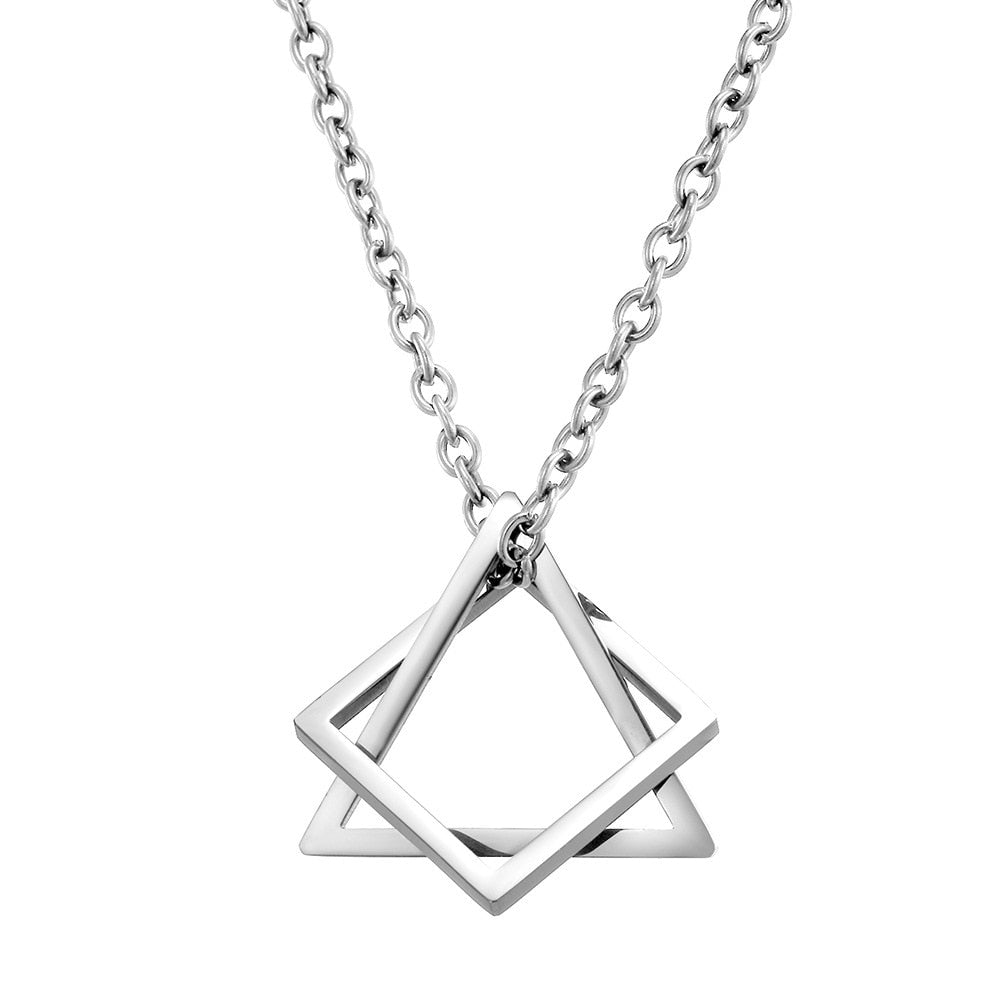 Geometric Stainless Steel Pendant