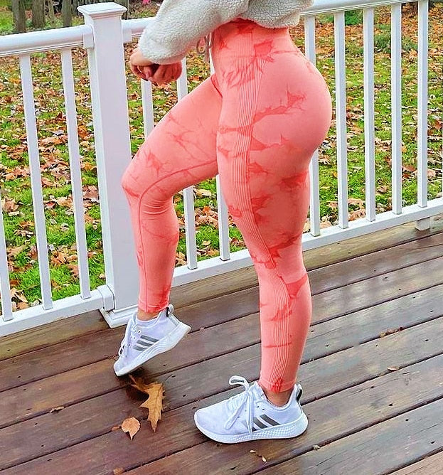 21 Color Tie Dye Seamless Leggings