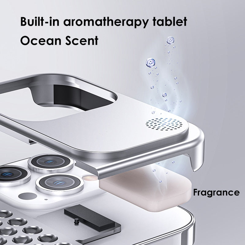 Luxury Metal Cooling Phone Case For iPhone