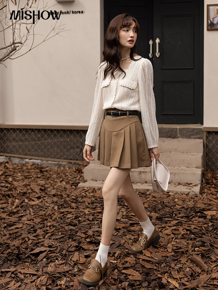 MISHOW Mesh Lace Shirt