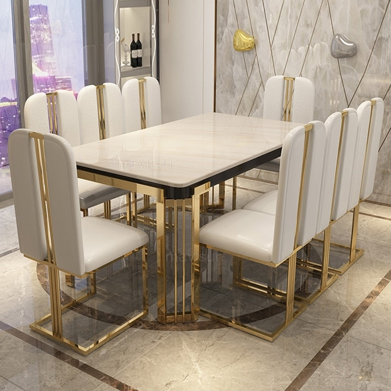 Nordic Luxury Marble Dining Table