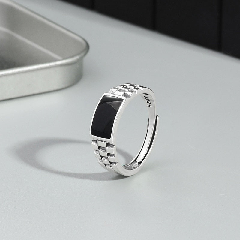 Crystal Black Ring