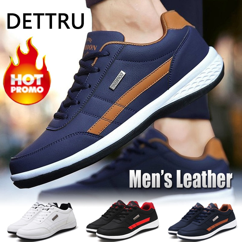 DETTRU Casual Leather Sneakers