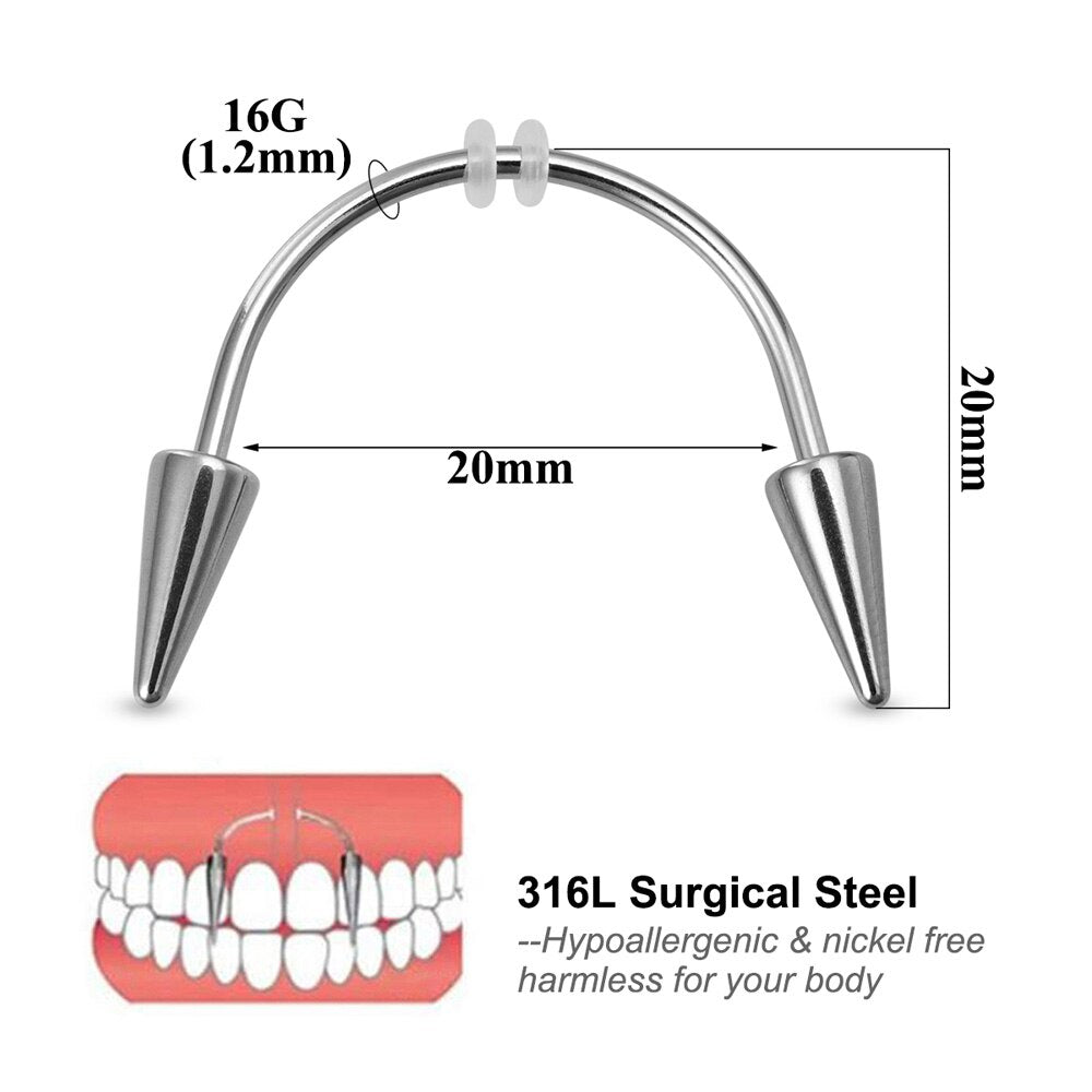 1pc Vampire Tooth Lip Ring