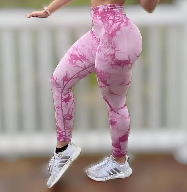 21 Color Tie Dye Seamless Leggings