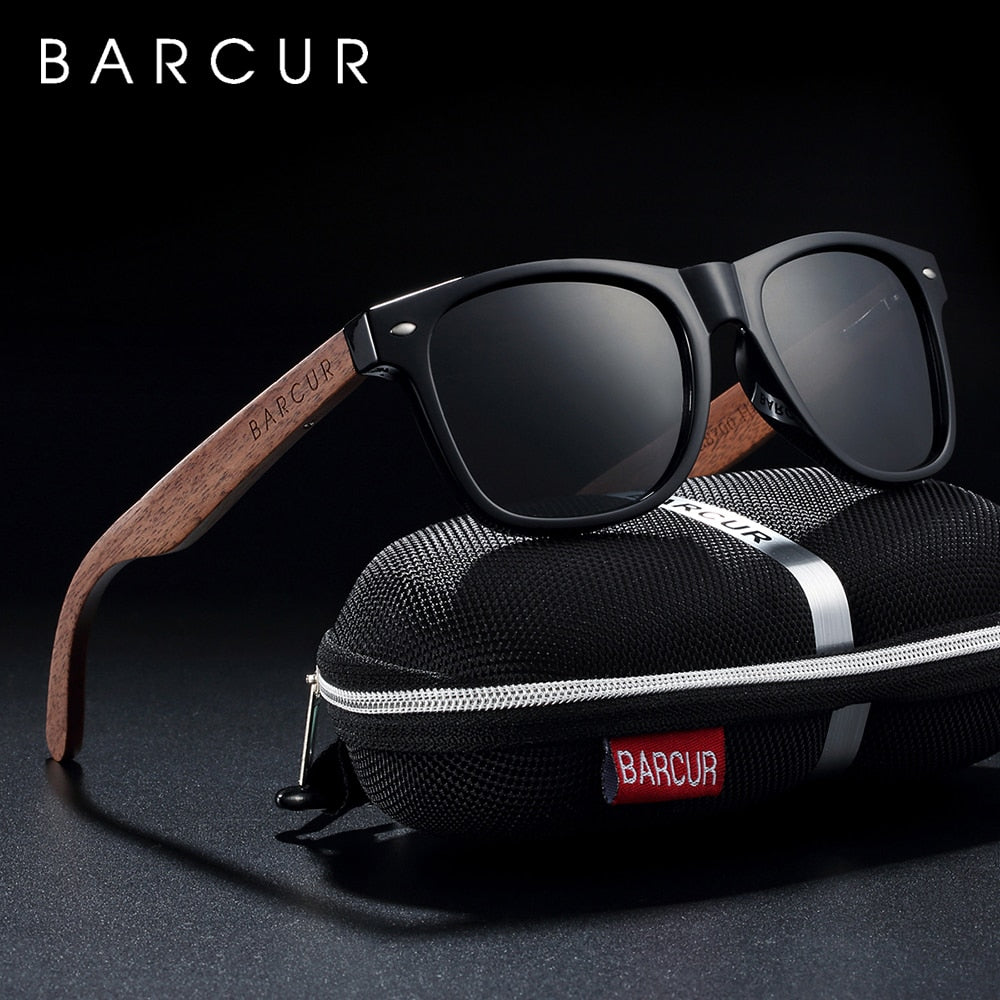 BARCUR Black Walnut Sunglasses