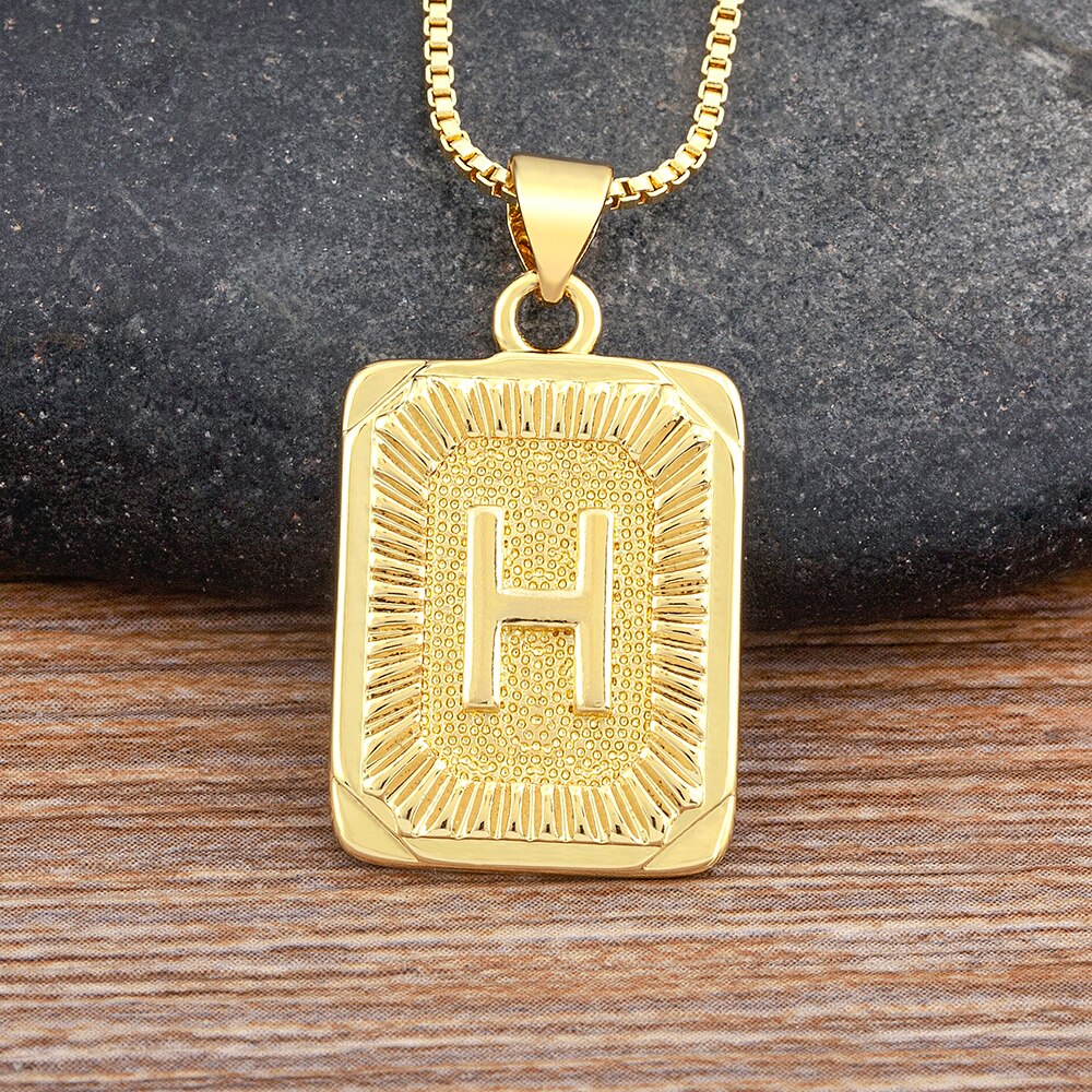 A-Z Gold Plated Letter Pendant