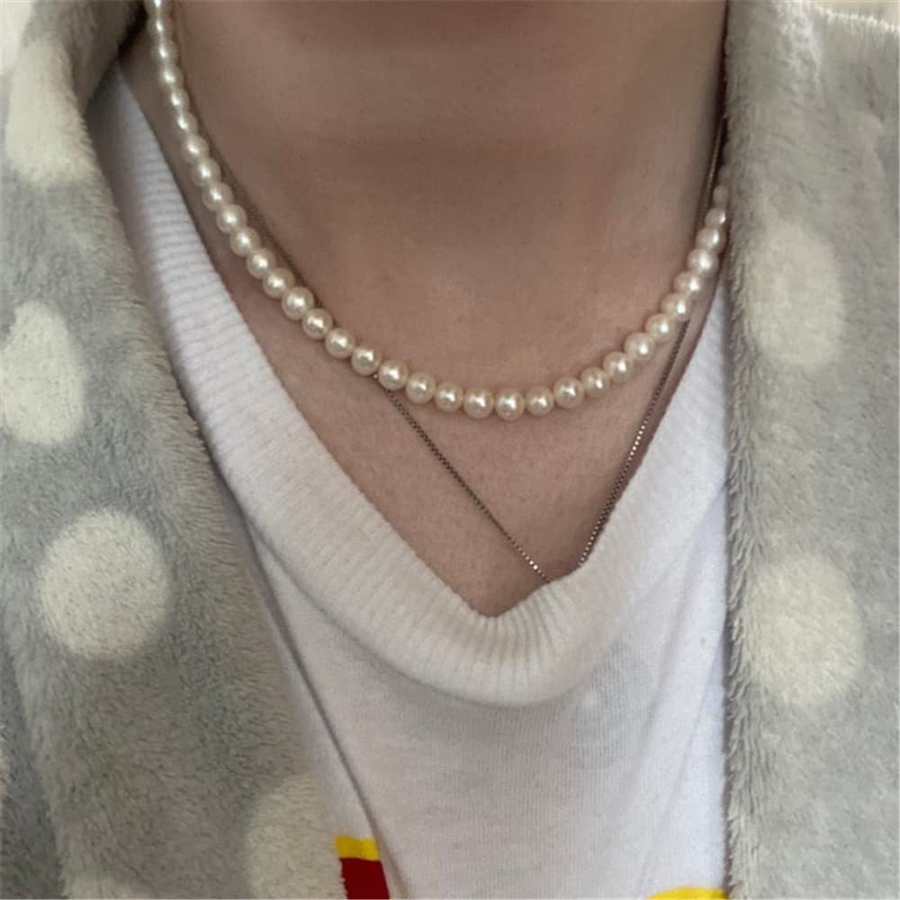 Men's Simple Pearl Necklace