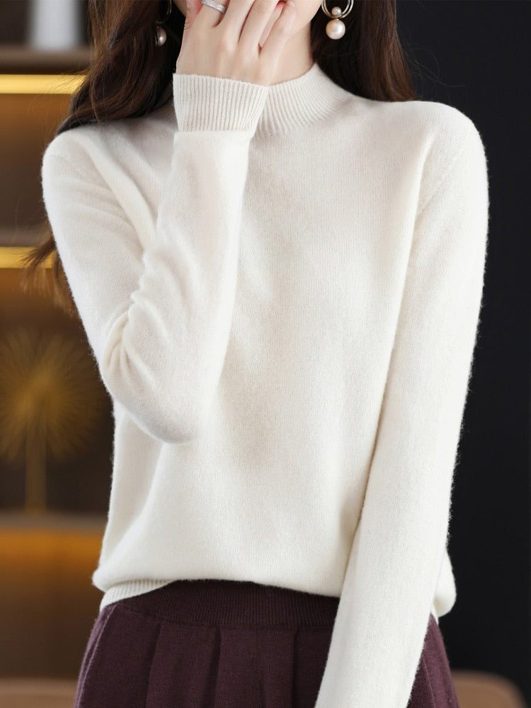 100% Merino Wool Knitted Sweater