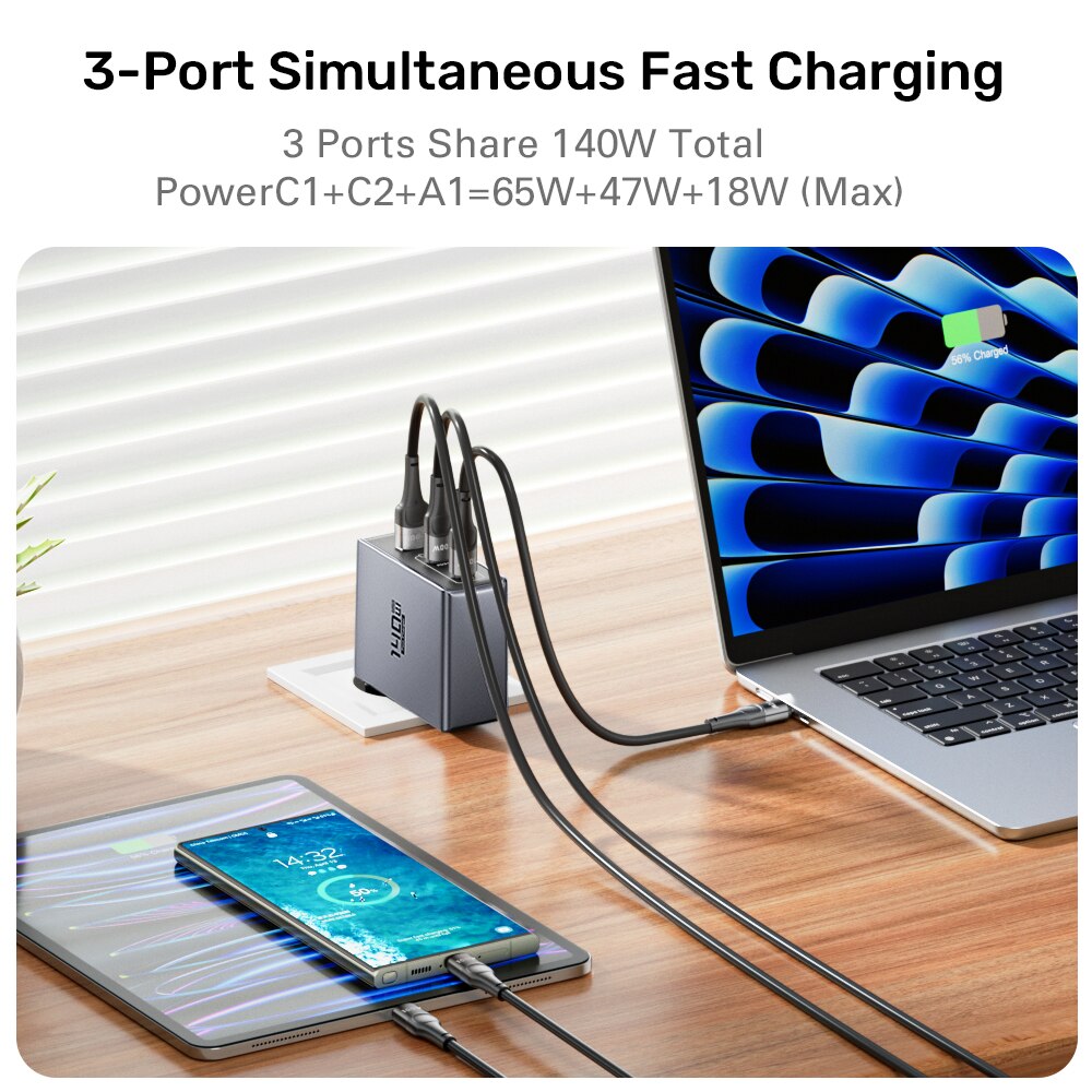 ASOMETECH 140W USB Charger