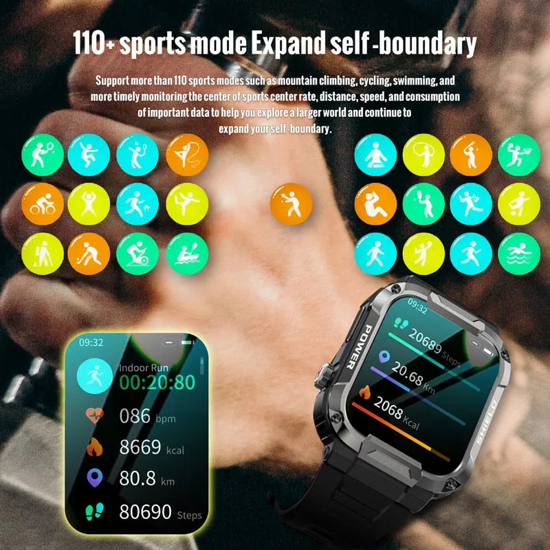 LIGE Smart Military Watch