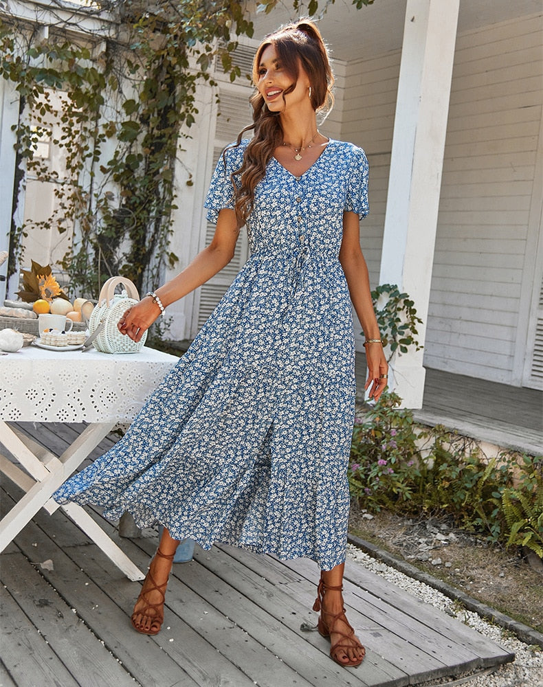 Vintage Floral Dress