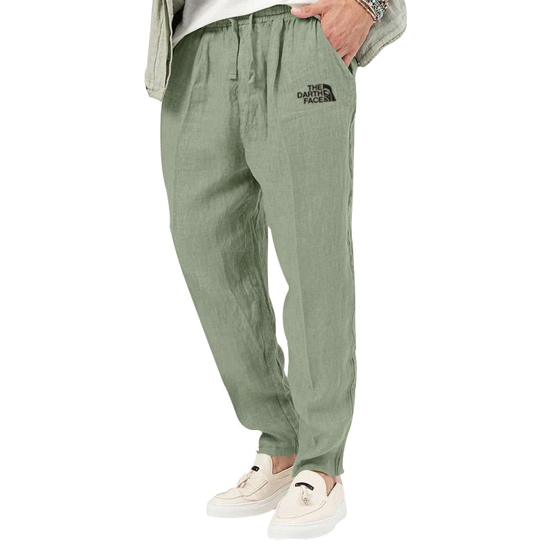 Straight Linen Pants