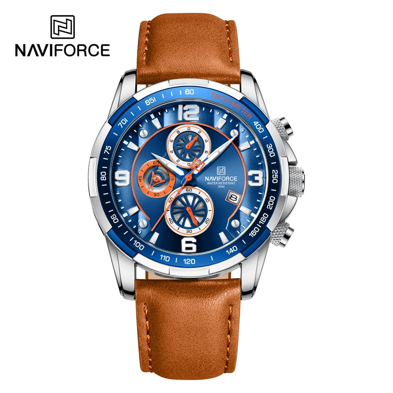 NAVIFORCE Waterproof Leather Watch