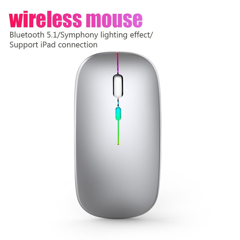 2.4G Metal Grey Wireless Mouse