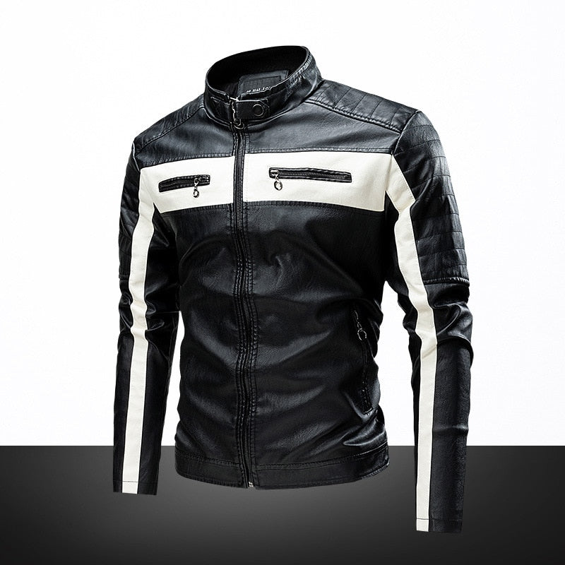 Faux Leather Biker Jacket