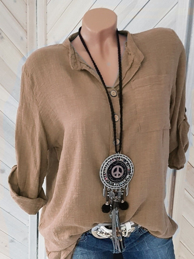 Ruffled Sleeve Blouse