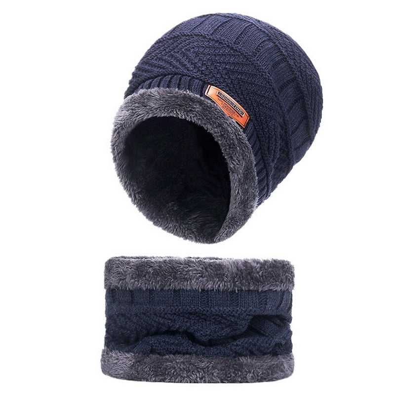 Fleece Knitted Beanie