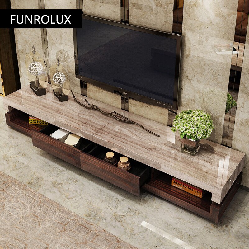 FUNROLUX Marble TV Cabinet