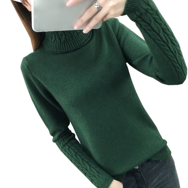 Woolen Turtleneck Pullover
