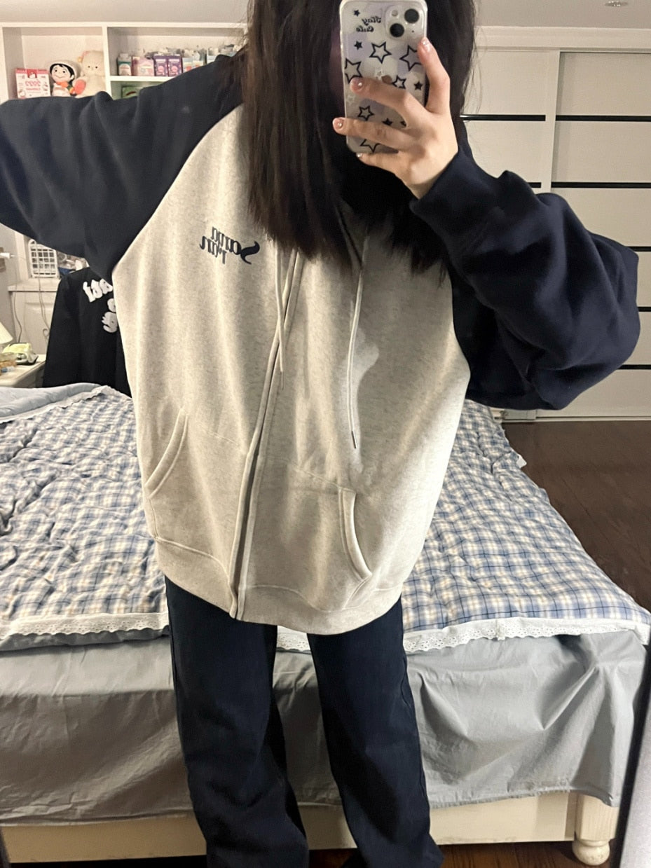 Harajuku Zip Up Hoodie