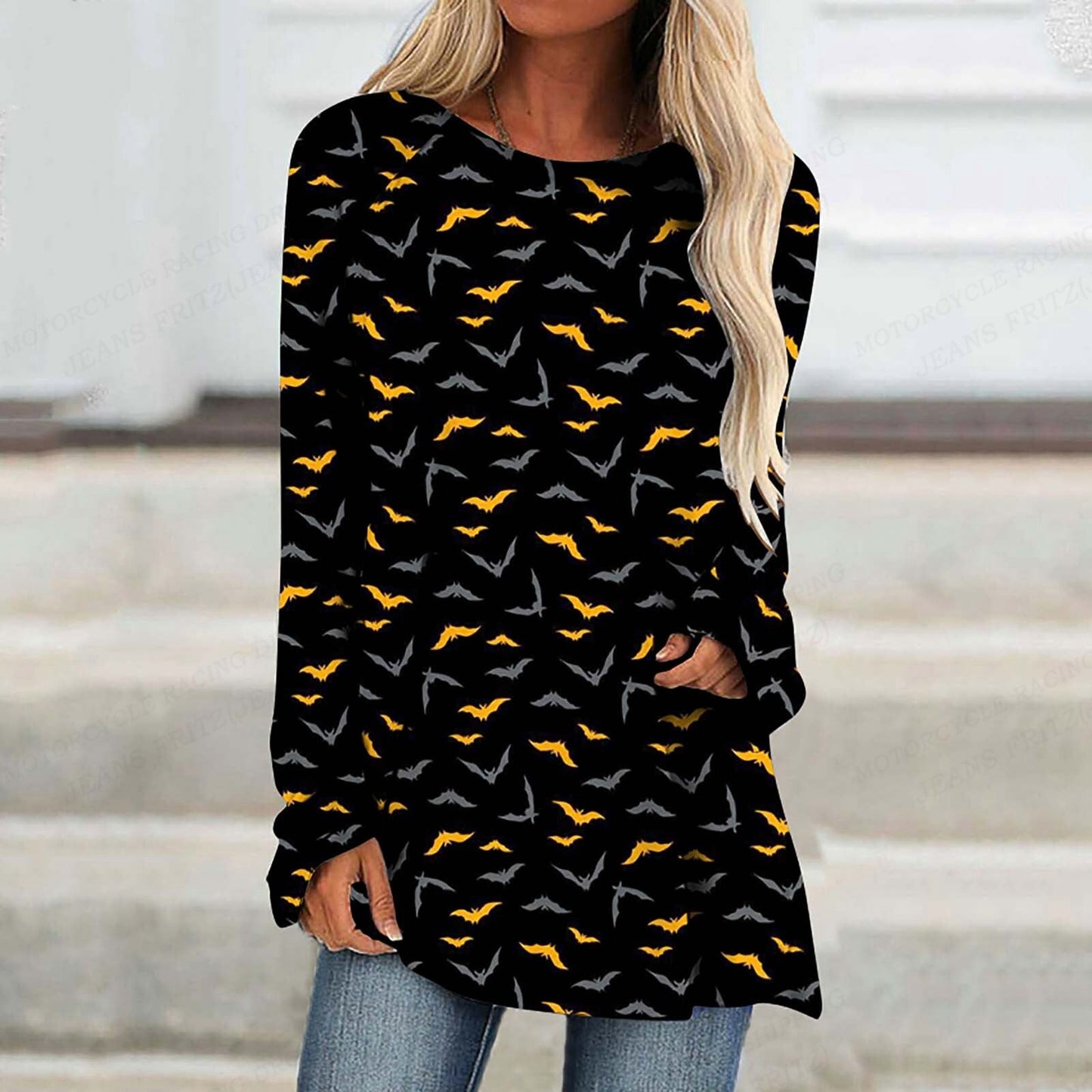 Long Flow Halloween Shirt
