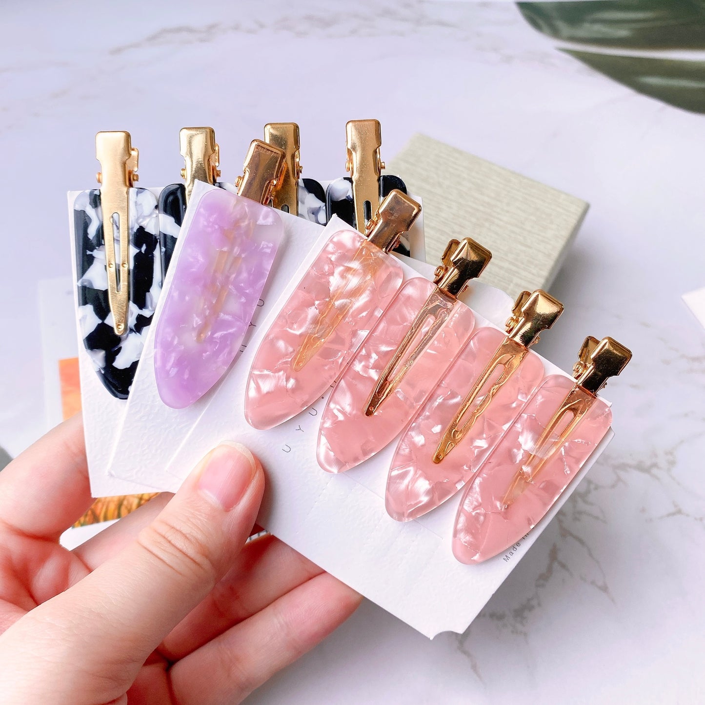 4 Pcs Simple Leopard Hair Clip