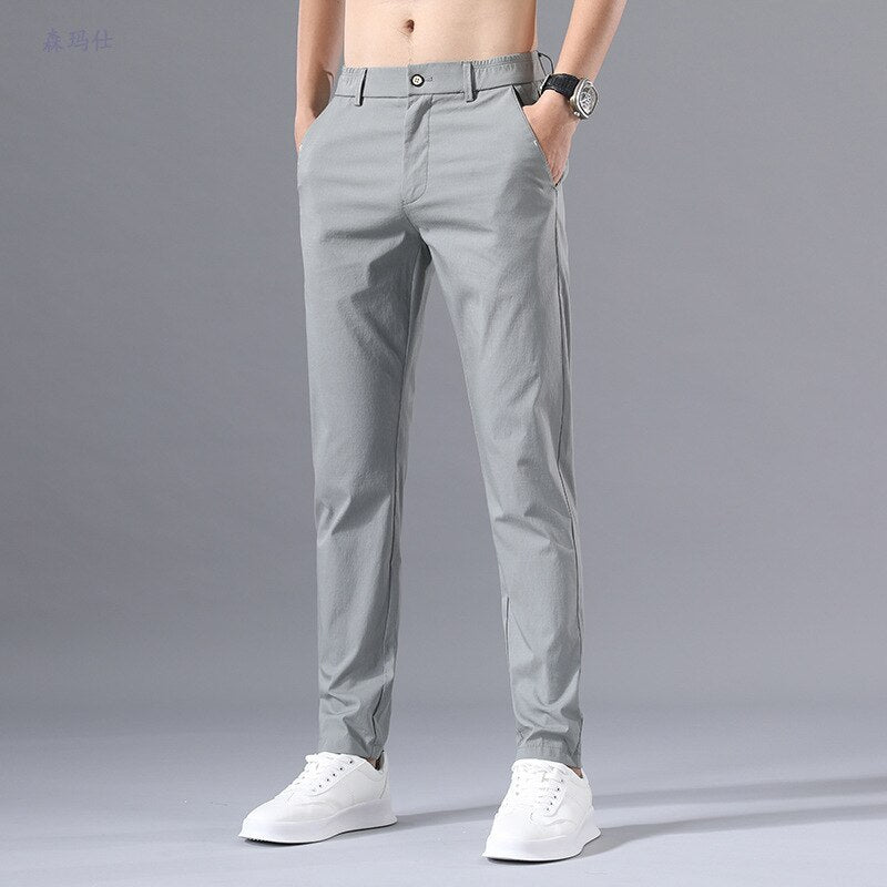 Casual Ice Silk Trousers