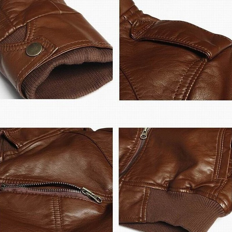 Leather Zipper Jacket