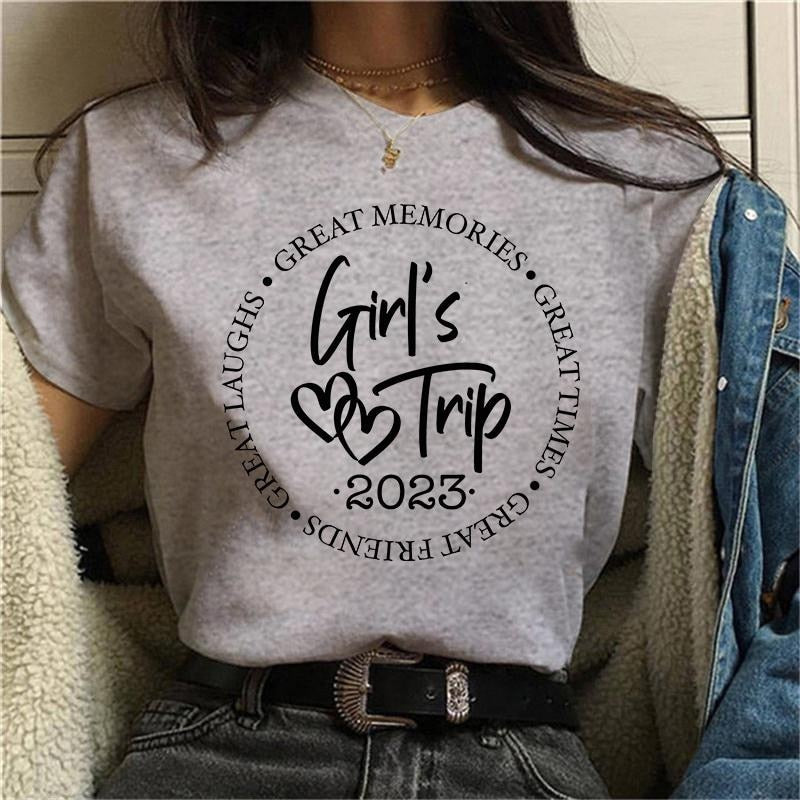 Summer Casual Girls Trip Tee