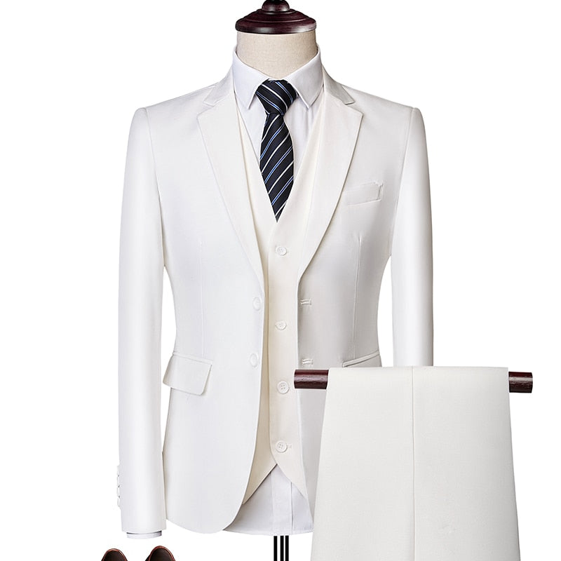 Three-Piece Slim Fit Suit
