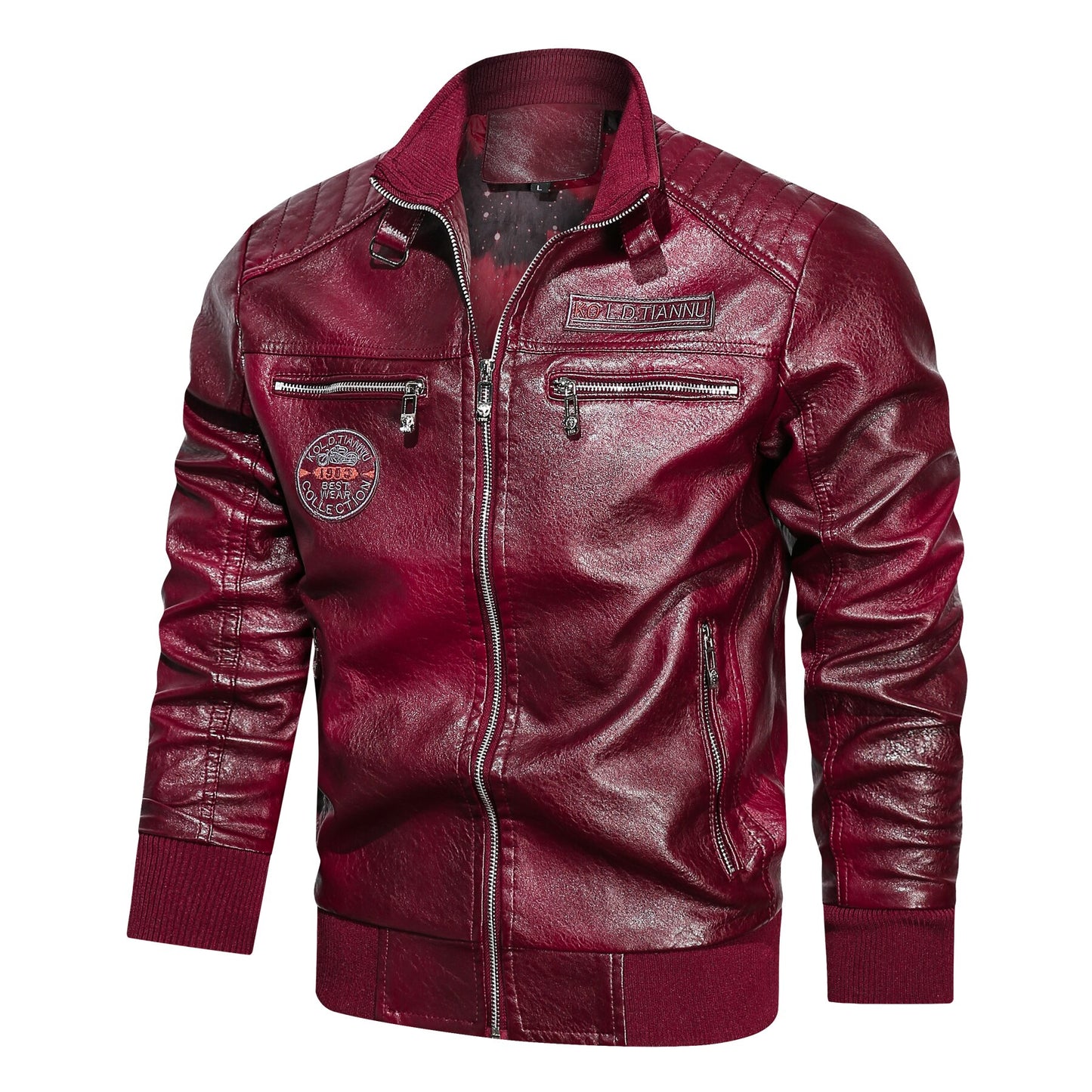 Faux Leather Moto Jacket