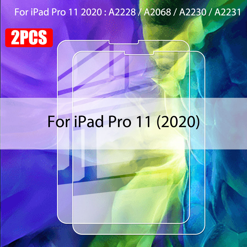 2 Piece Tempered Glass Screen Protector For iPad