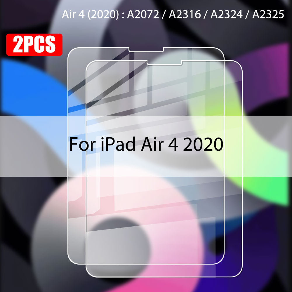 2 Piece Tempered Glass Screen Protector For iPad