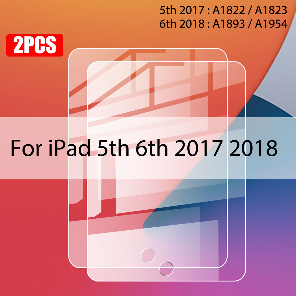 2 Piece Tempered Glass Screen Protector For iPad