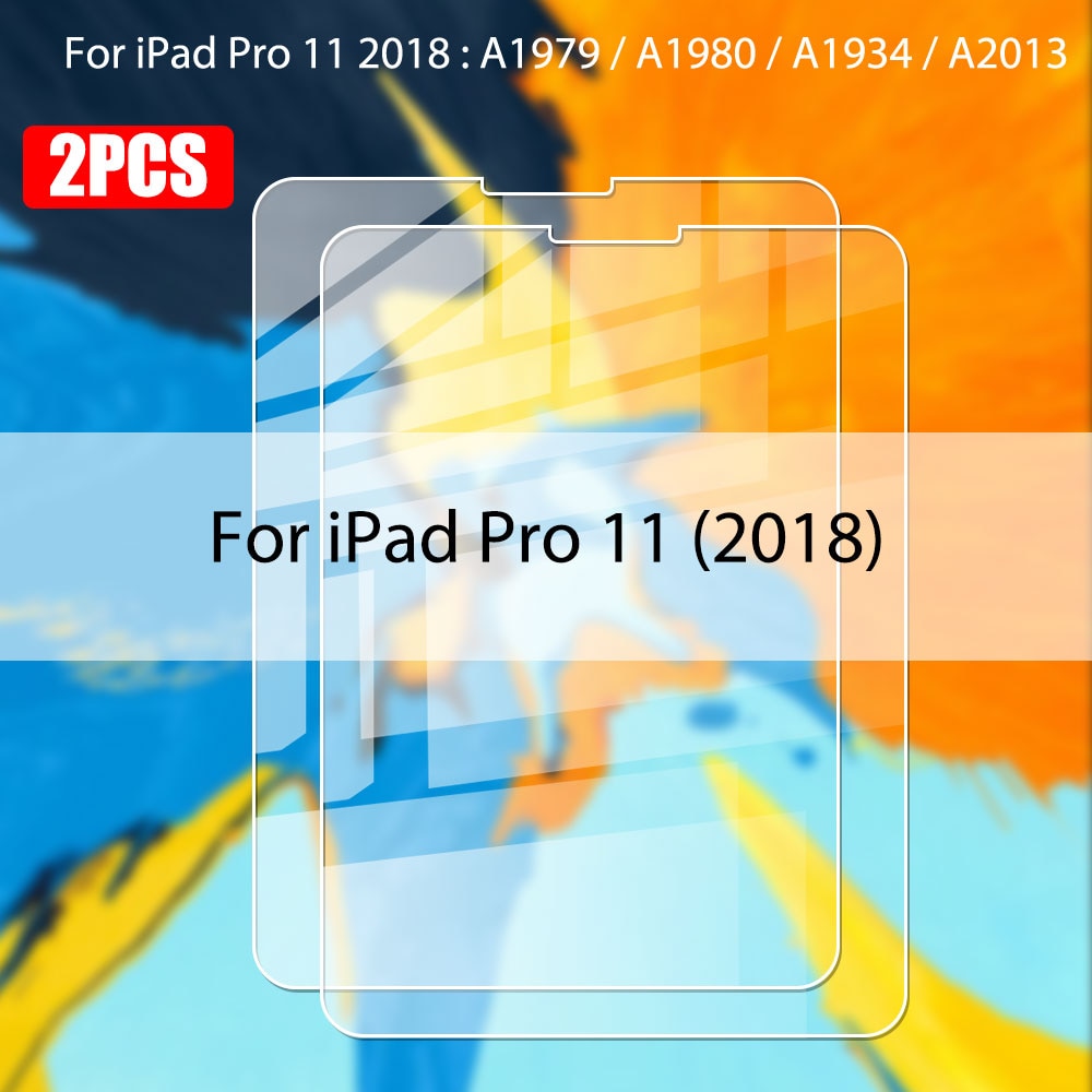 2 Piece Tempered Glass Screen Protector For iPad