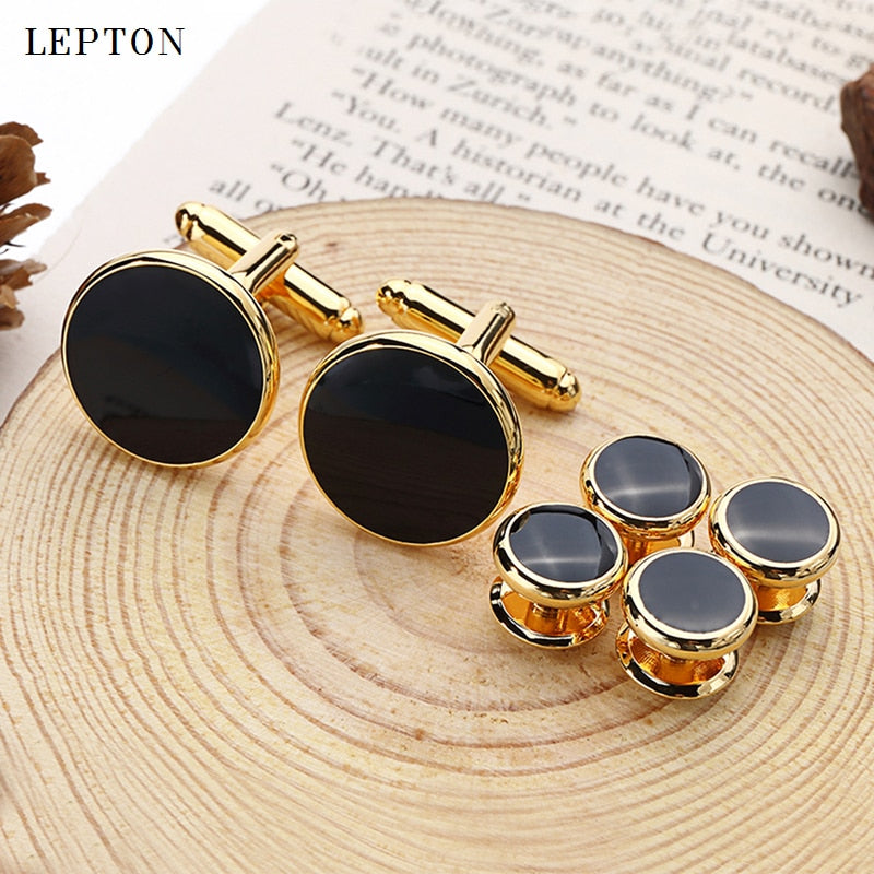 Black Enamel Cufflinks