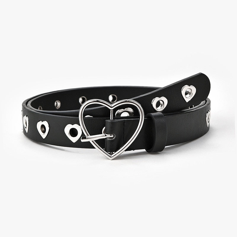 Leather Love Heart Belt