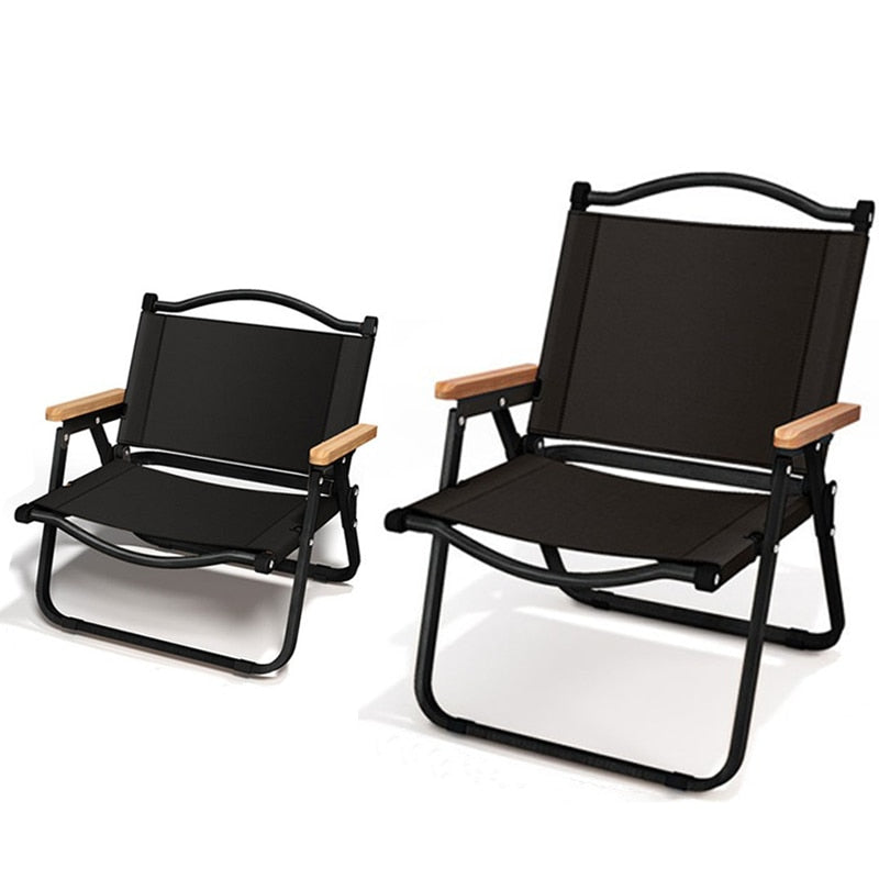 2 Piece Black Folding Chair Set