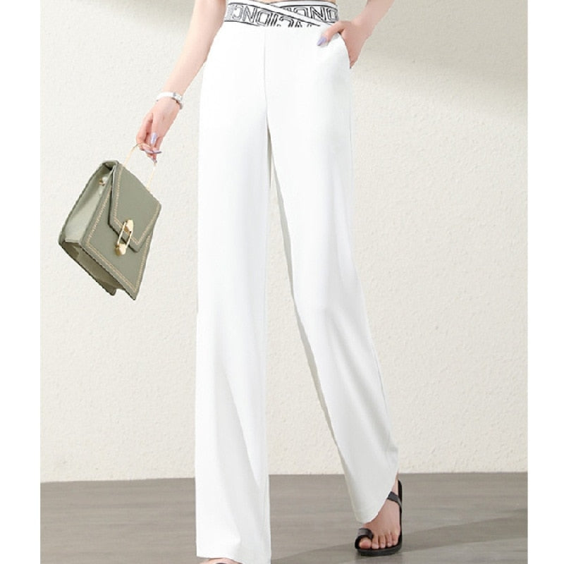 Ice Silk Chiffon Pants