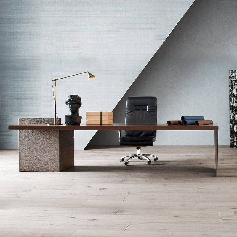 Minimalist Italian Solid Wood Desk